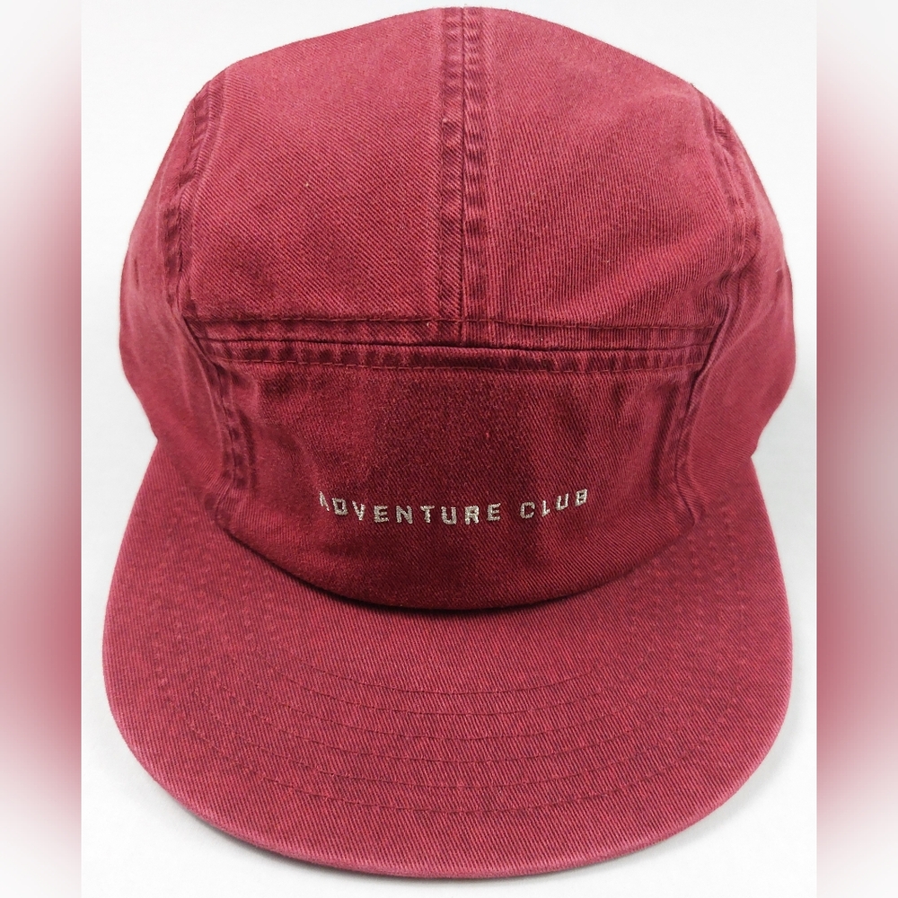 Will + Bear Hat Adult Unisex One Size Maroon Adventure Club Cotton Cap NWT